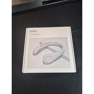 JISULIFE Portable Green Neck Fan, Hands Free Bladeless Fan, 4000mAh Battery